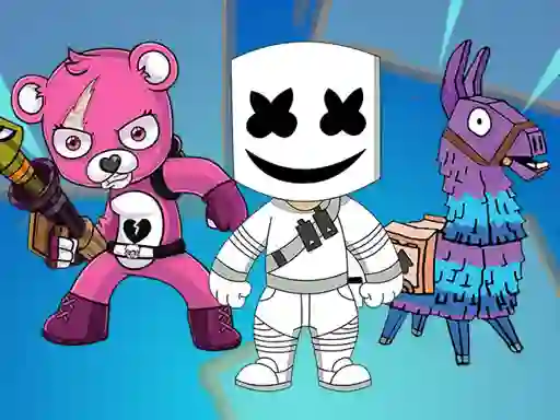 Cluiche Battle Royale Coloring Book ar líne