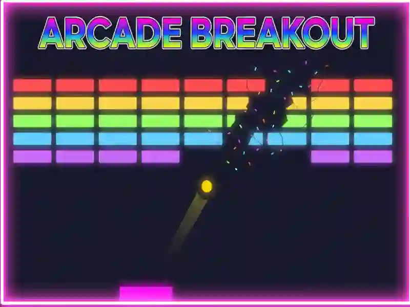 Cluiche Arcade Breakout ar líne