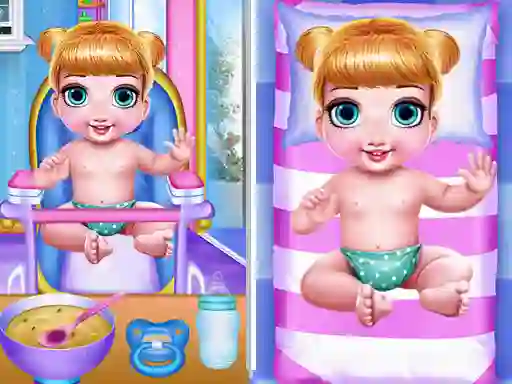 Cluiche Princess New Born Twins Baby Care ar líne