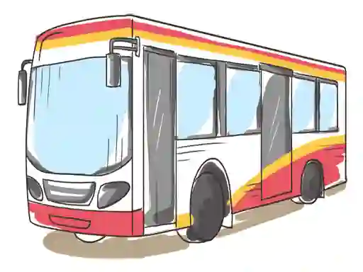 Cluiche Cartoon Bus Slide ar líne
