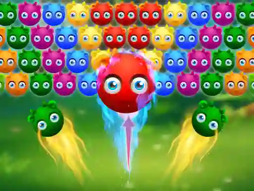Cluiche Cute Monster Bubble Shooter ar líne