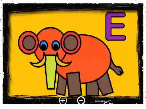 Cluiche Easy Kids Coloring Letters ar líne