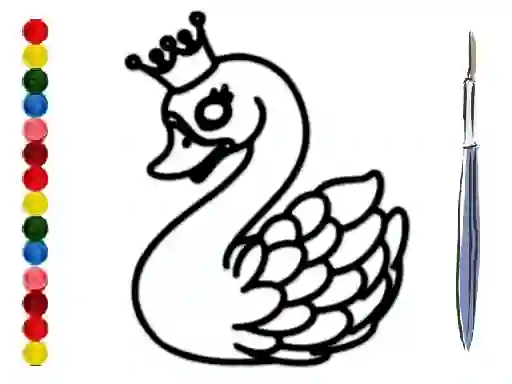 Cluiche Back To School: Swan Coloring Book ar líne