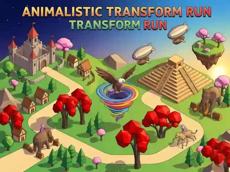 Cluiche Animalistic Transform Run ar líne