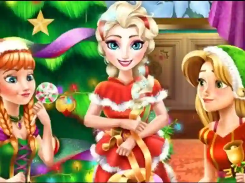 Cluiche Disney Princess Christmas Party ar líne