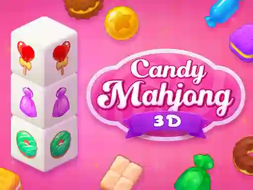Cluiche Candy Mahjong 3D ar líne