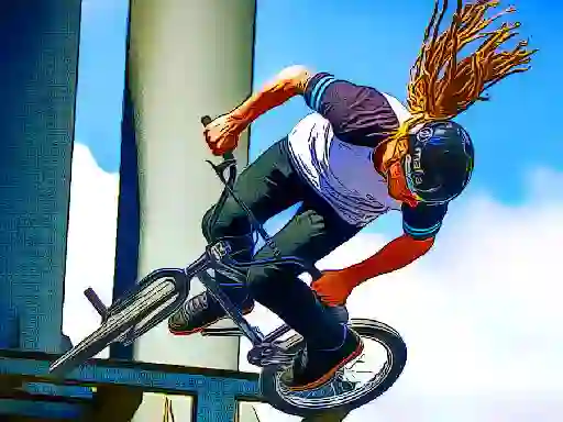 Cluiche bmx bikes jigsaw ar líne