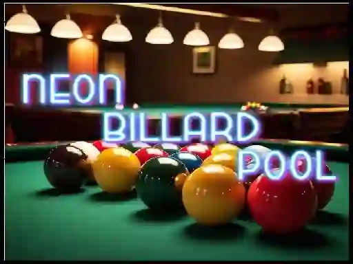 Cluiche Neon Billard Pool ar líne