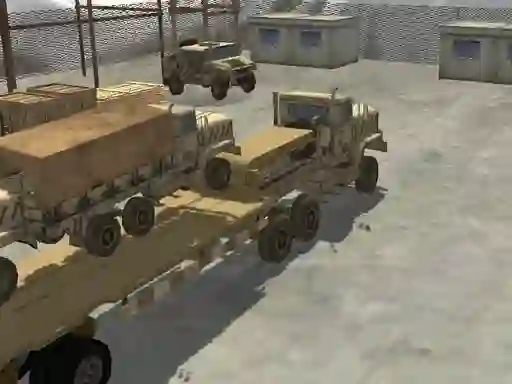 Cluiche Transport Army vehicle truck driving ar líne