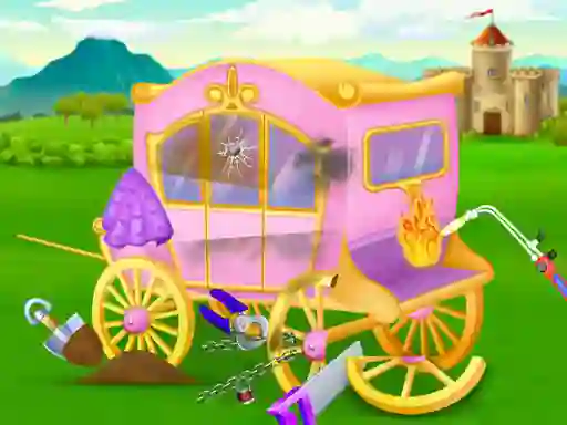 Cluiche Princess Castle Cleaning ar líne