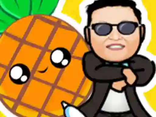 Cluiche Pineapple and pen vs gangnam style ar líne