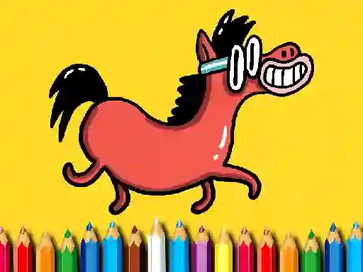 Cluiche Back To School: Pony Coloring Book ar líne