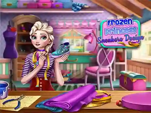 Cluiche Frozen Princess Sneakers Design ar líne