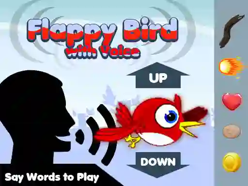 Cluiche Flappy Bird With Voice ar líne