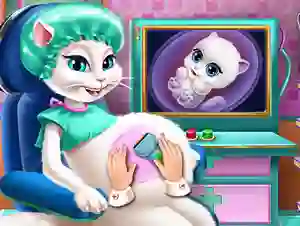 Cluiche Kitty Pregnant Check-up ar líne