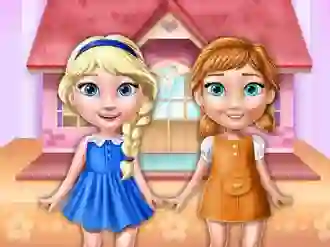 Cluiche Ellie And Annie Doll House ar líne