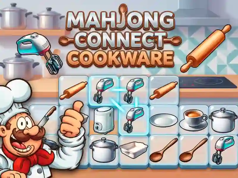 Cluiche Mahjong Connect Cookware ar líne