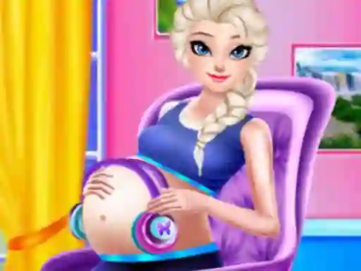 Cluiche Ice Princess Pregnant Caring ar líne