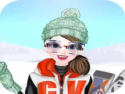 Cluiche Happy Ski Dressup ar líne