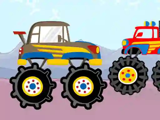 Cluiche Fun Monster Trucks Jigsaw ar líne