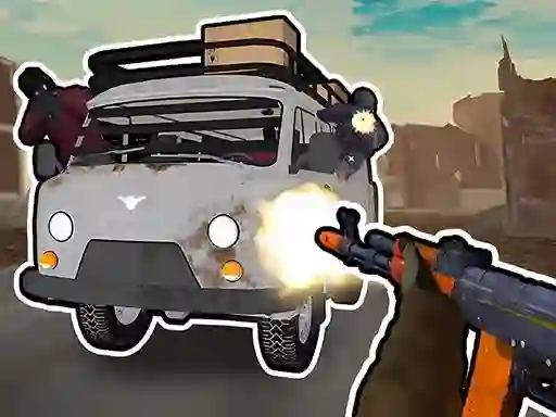 Cluiche Road Chase. Shooter Realistic Guns ar líne