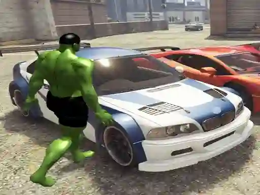 Cluiche Chained Car vs Hulk ar líne