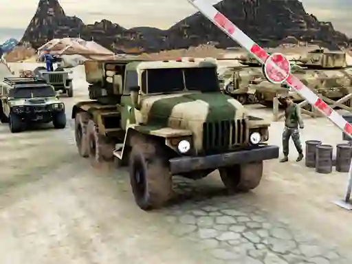 Cluiche Army Machine Transporter Truck ar líne