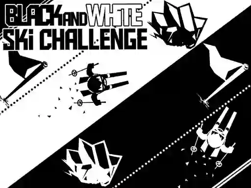 Cluiche Black and White Ski Challenge ar líne