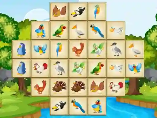 Cluiche Birds Mahjong Deluxe ar líne