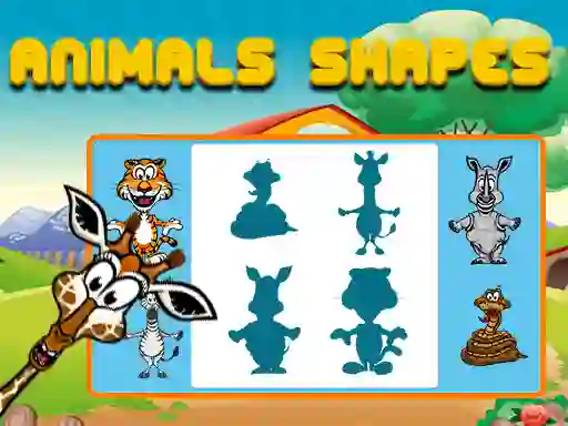 Cluiche Animals Shapes ar líne