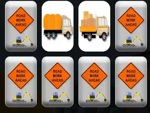 Cluiche Work Trucks Memory ar líne