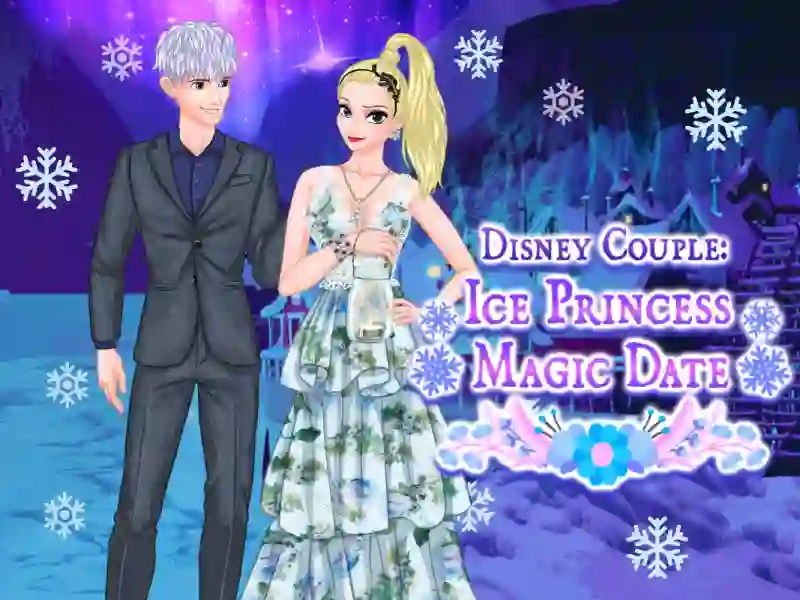 Cluiche Ice Couple Princess Magic Date ar líne