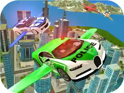 Cluiche Flying Police Car Simulator ar líne