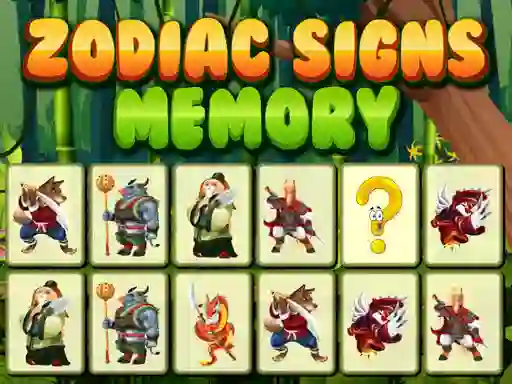Cluiche Zodiac Signs Memory ar líne