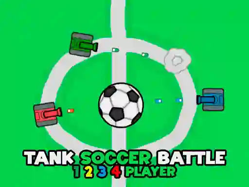 Cluiche Tank Soccer Battle 1 2 3 4 Player ar líne