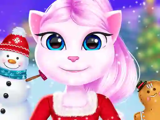 Cluiche Cat Girl Christmas Decor Game ar líne