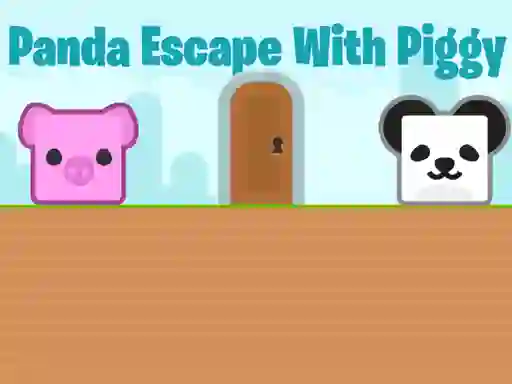 Cluiche Panda Escape With Piggy ar líne