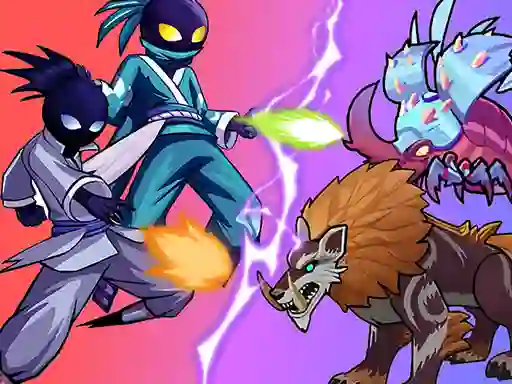 Cluiche Stick Ninja Survival ar líne
