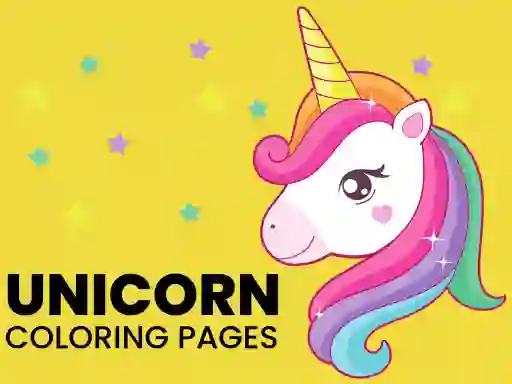 Cluiche Unicorn Coloring Pages ar líne