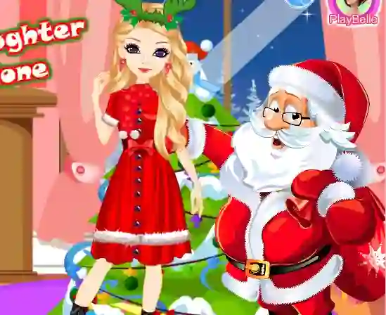 Cluiche Santa's Daughter Home Alone ar líne