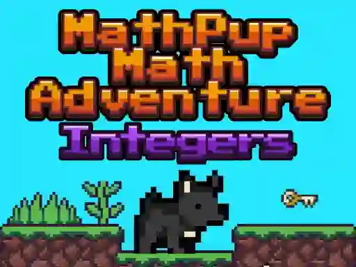 Cluiche MathPup Math Adventure Integers ar líne