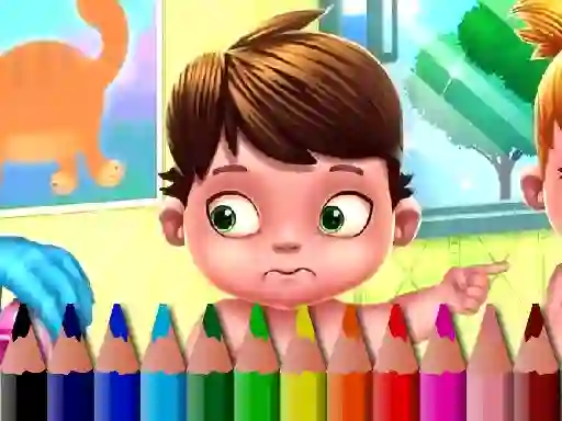 Cluiche Back To School: Baby Coloring Book ar líne