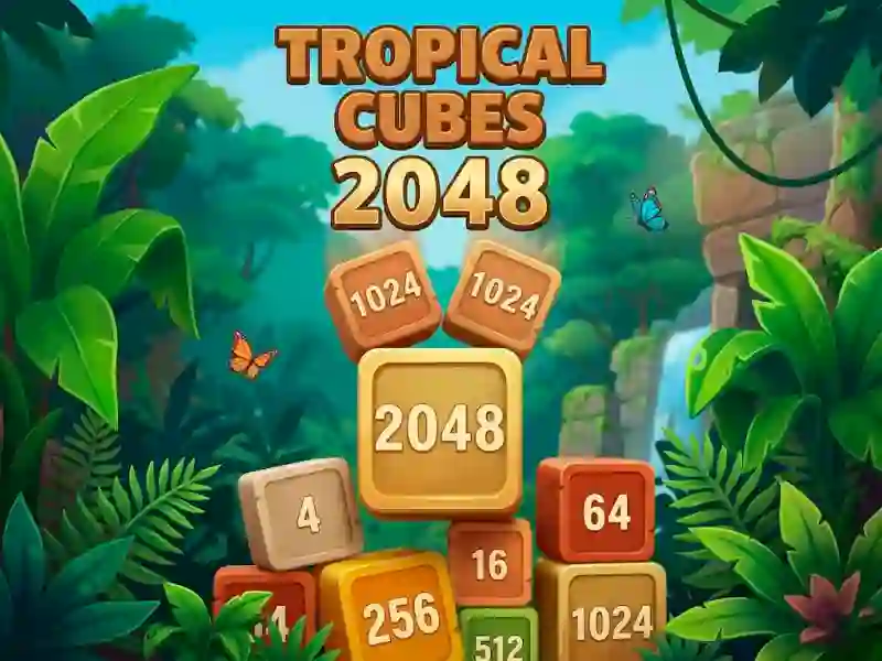 Cluiche Tropical Cubes 2048 ar líne