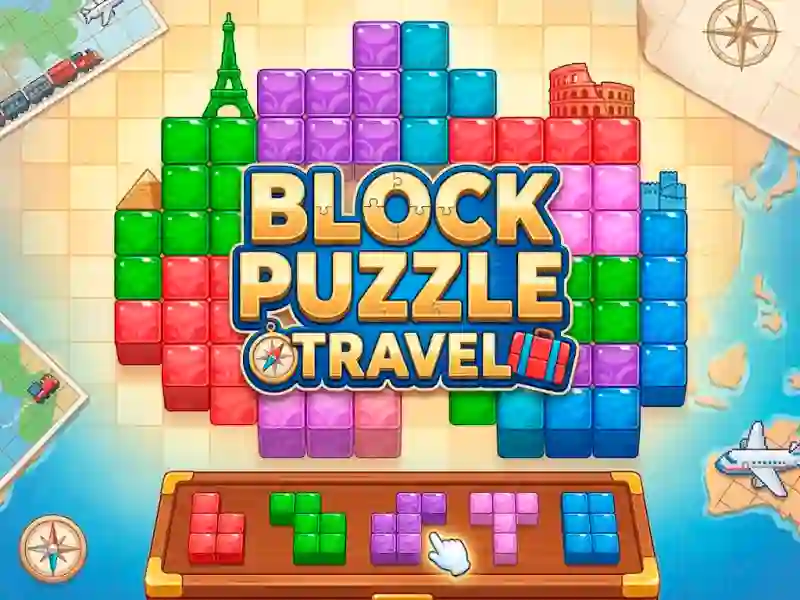 Cluiche Block Puzzle Travel ar líne