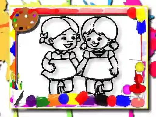 Cluiche Kids Coloring Time ar líne