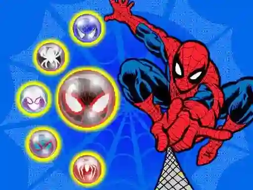 Cluiche Spiderman Bubble Shooter ar líne