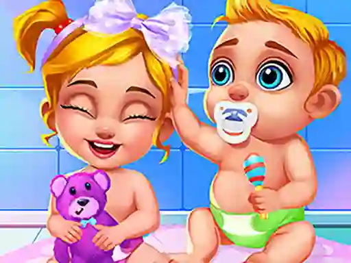 Cluiche Newborn Sweet Baby Twins ar líne