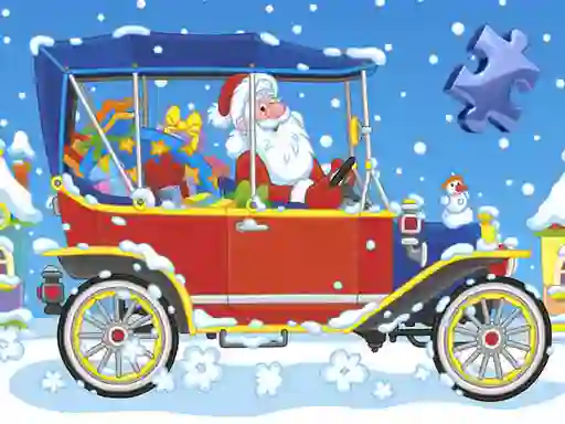 Cluiche Christmas Cars Jigsaw ar líne