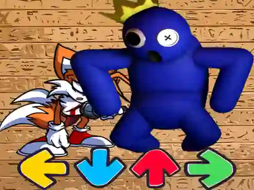 Cluiche FNF Rainbow Friends Battle Mod ar líne