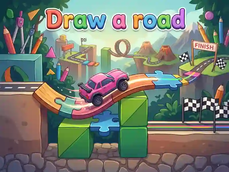 Cluiche Draw a road ar líne